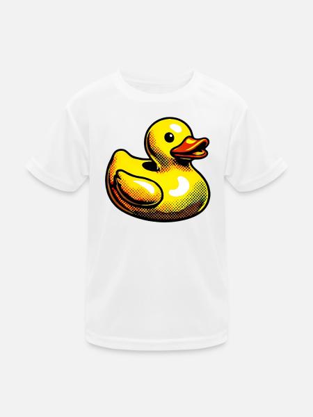 Duckling Duck Duck Duck - Kids Functional T-Shirt - white - Front