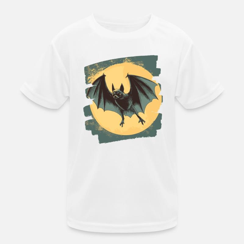 Fledermaus Retro Kinder Funktions-T-Shirt