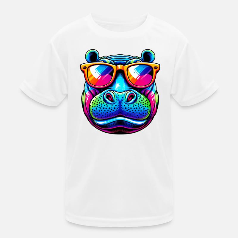 Hippopotamus Kids Functional T-Shirt