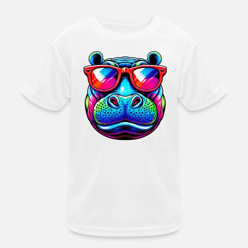 Hippopotamus Kids Functional T-Shirt