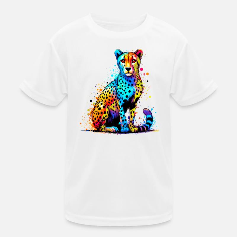 Gepard Kinder Funktions-T-Shirt