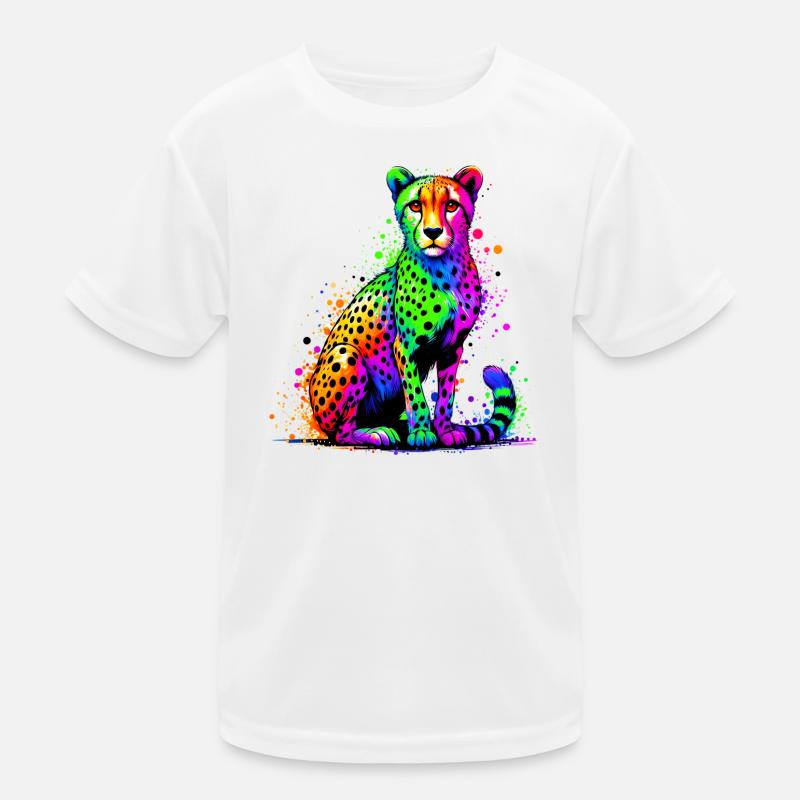 Gepard Kinder Funktions-T-Shirt