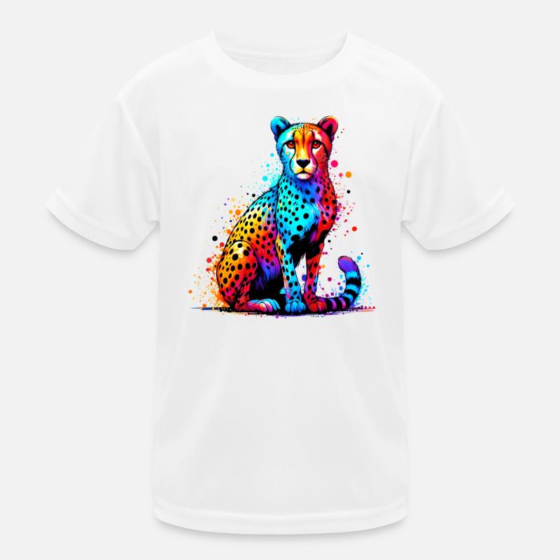 Gepard Kinder Funktions-T-Shirt