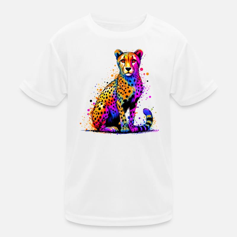 Gepard Kinder Funktions-T-Shirt