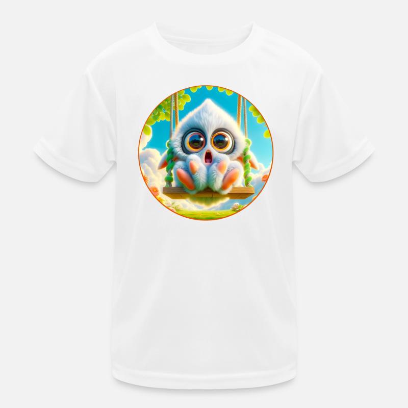 Cute cuddly monster Kids Functional T-Shirt