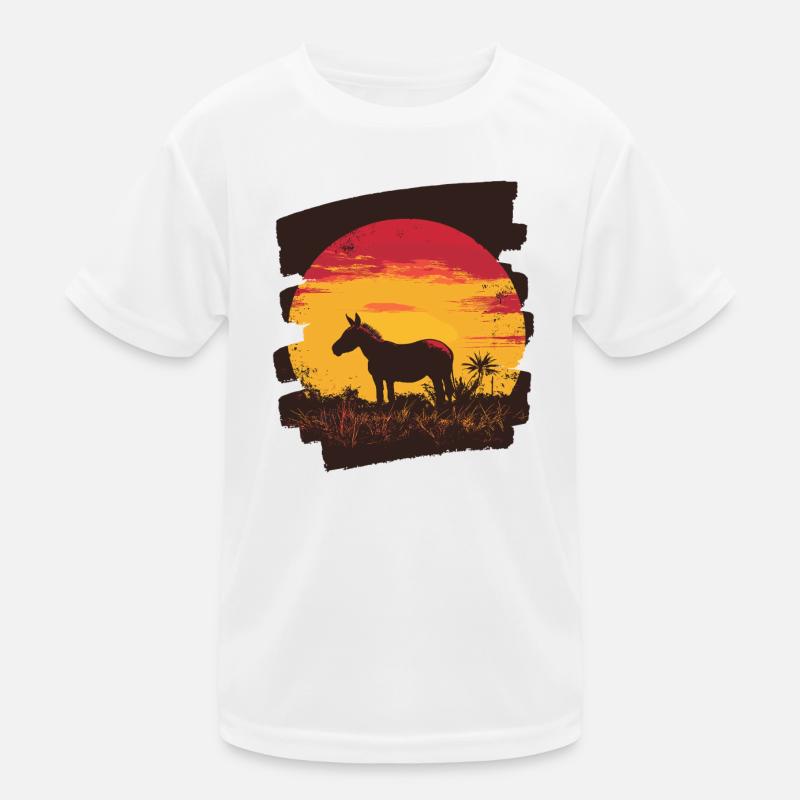Esel Kinder Funktions-T-Shirt