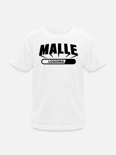Malle loading - Kids Functional T-Shirt - white
