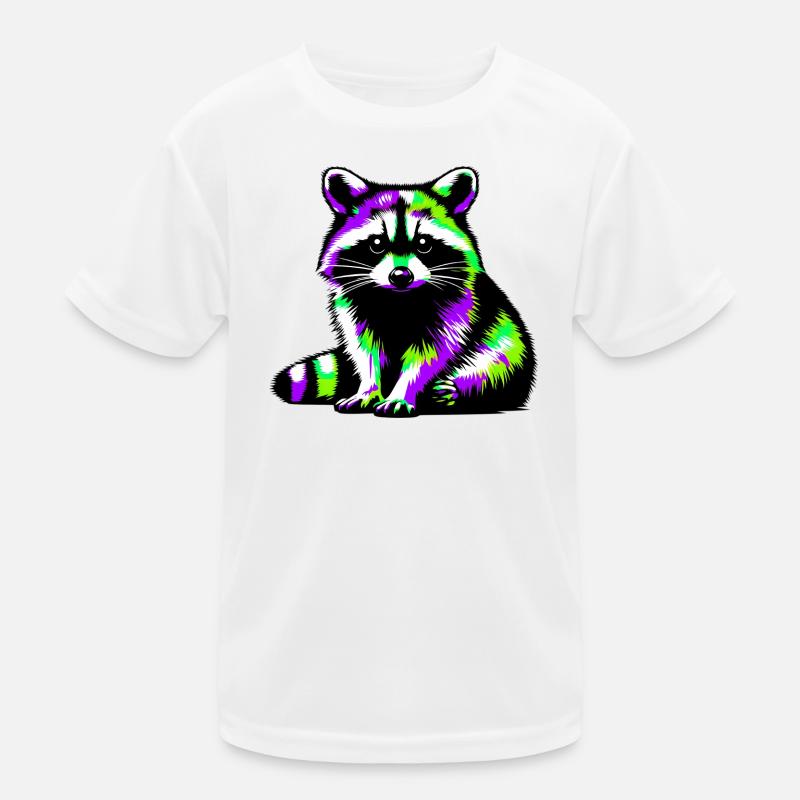 Waschbär Kinder Funktions-T-Shirt