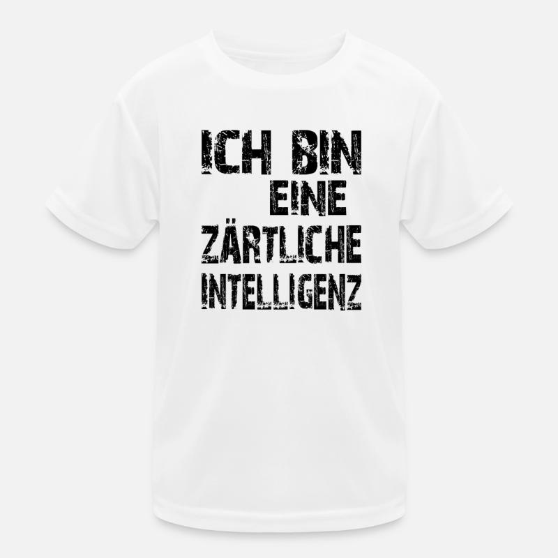 KI Spruch Ich bin eine zärtliche Intelligenz Kinder Funktions-T-Shirt