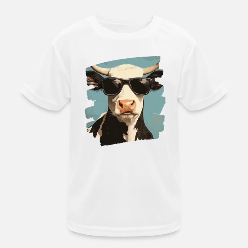 Kuh Bauer Kinder Funktions-T-Shirt