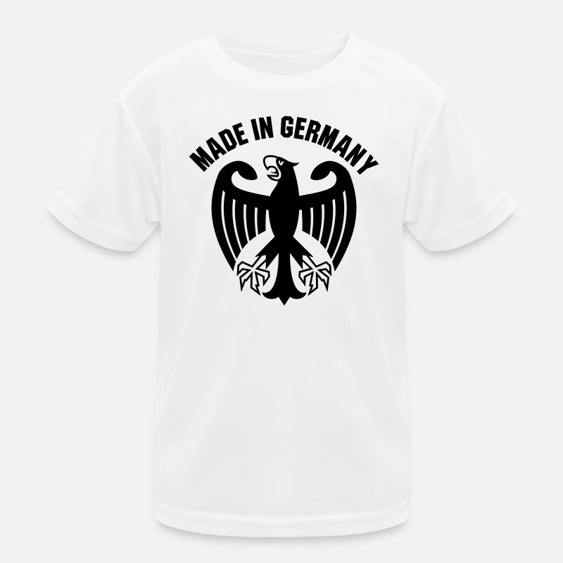 Made in Germany - Kinder Funktions-T-Shirt - Weiß
