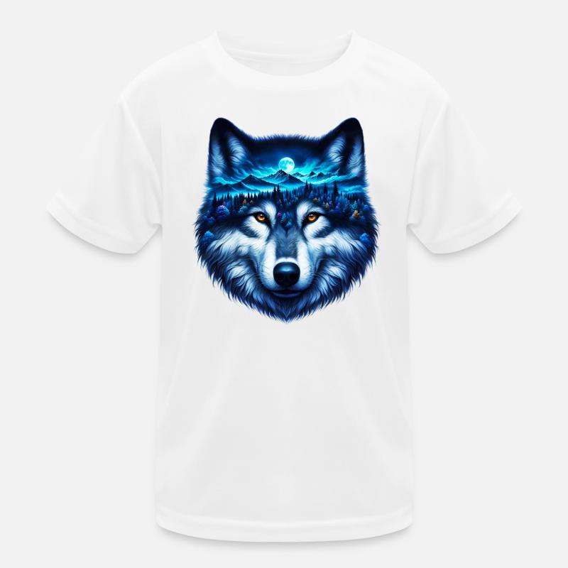 Wolf Kinder Funktions-T-Shirt