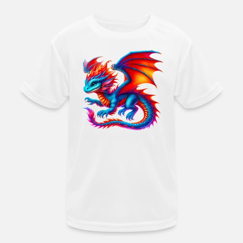 Drache Kinder Funktions-T-Shirt