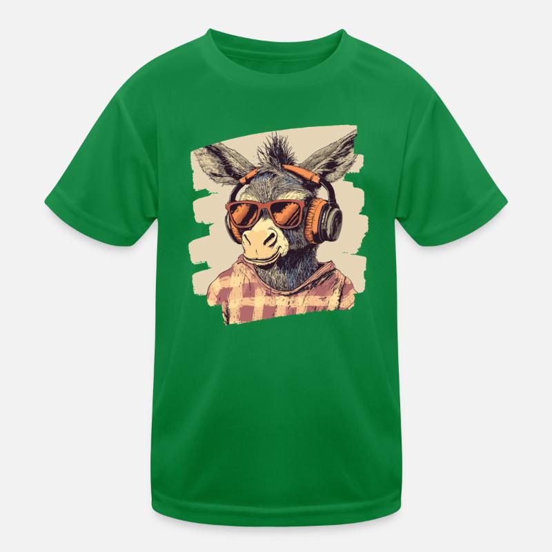Esel Kinder Funktions-T-Shirt