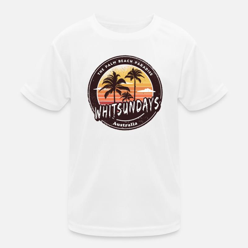 Whitsundays Australien Palmen Design Kinder Funktions-T-Shirt