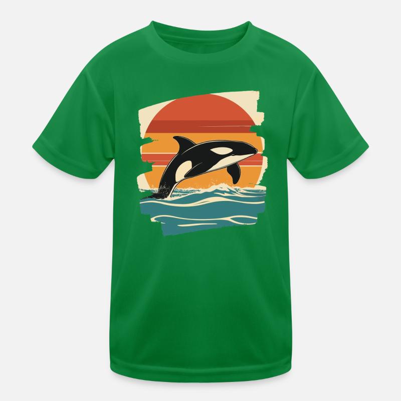 Orca Kinder Funktions-T-Shirt
