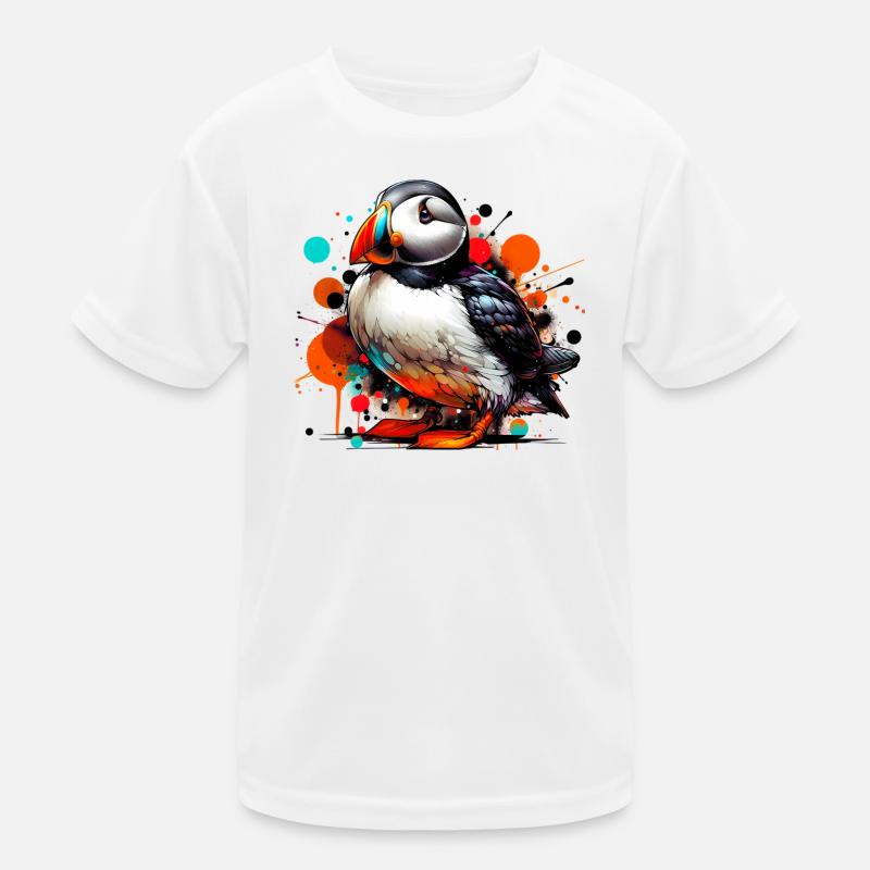 Papageitaucher Kinder Funktions-T-Shirt