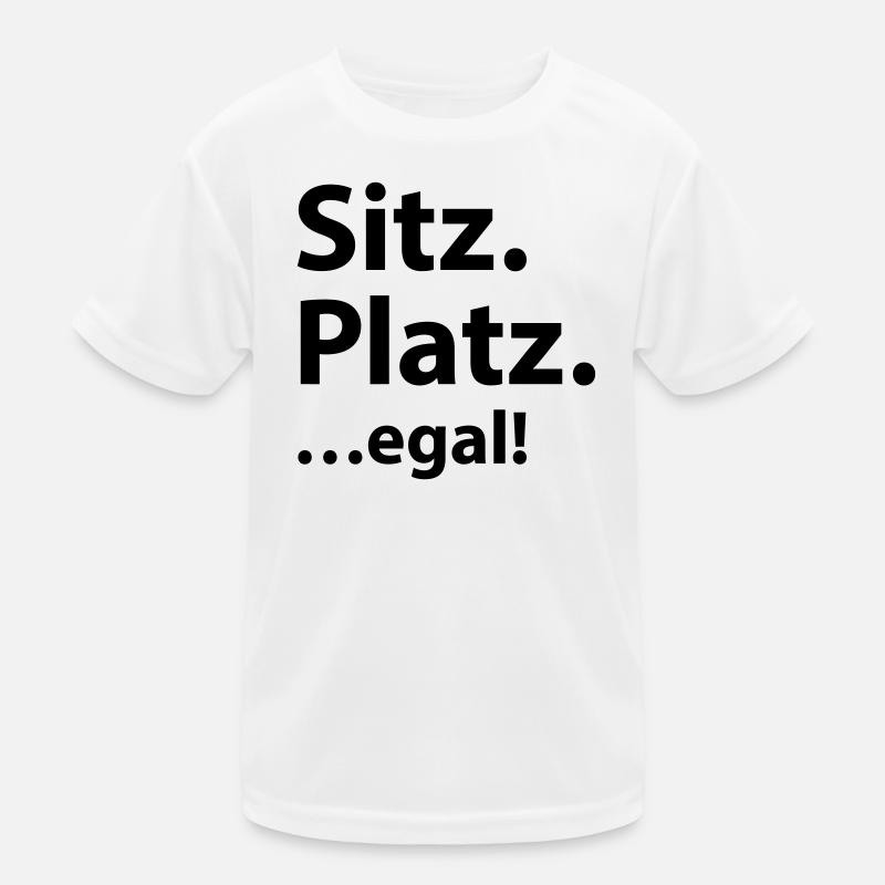 Sitz Platz egal Kinder Funktions-T-Shirt