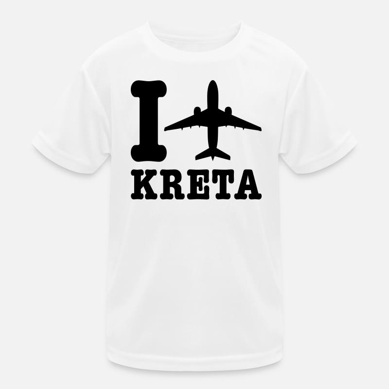 Kreta Urlaub Kinder Funktions-T-Shirt