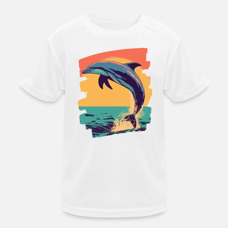 Delfin Kinder Funktions-T-Shirt