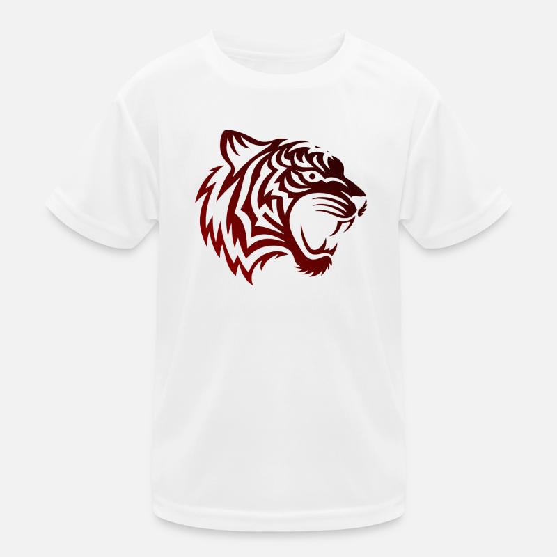 TribalTigerBlackred Kids Functional T-Shirt