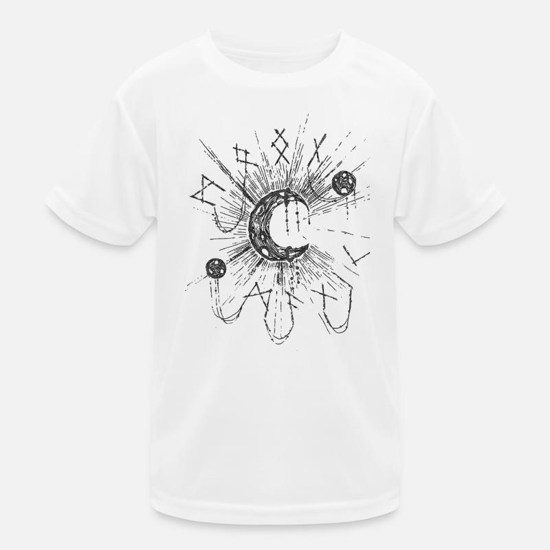 Art en ligne de l’espace Lunar Net T-shirt sport Enfant