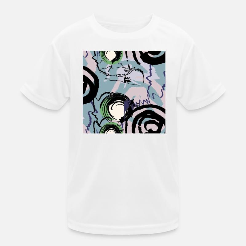 Hand-drawn shapes - Kids Functional T-Shirt - white