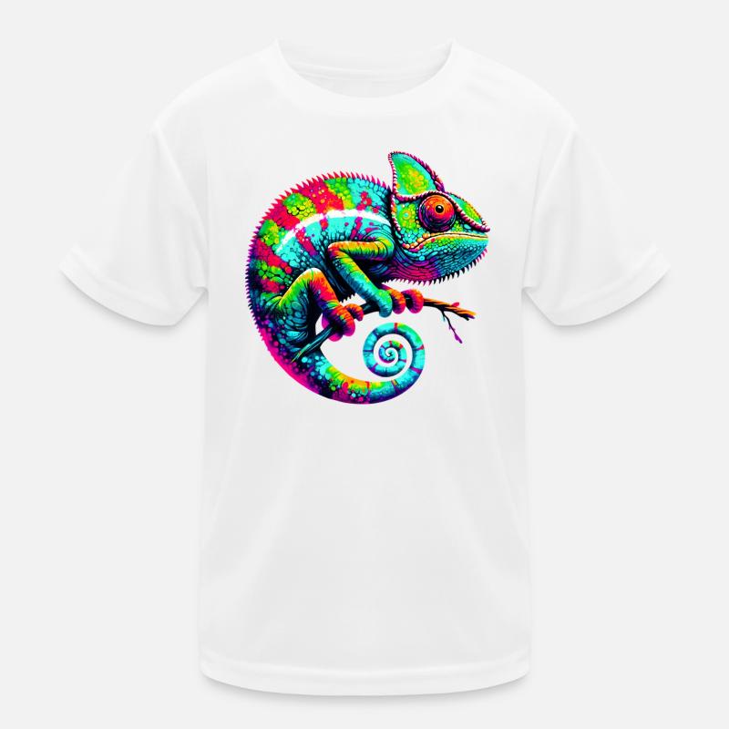 Chamäleon Kinder Funktions-T-Shirt