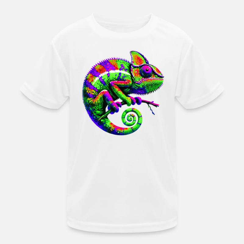 Chamäleon Kinder Funktions-T-Shirt