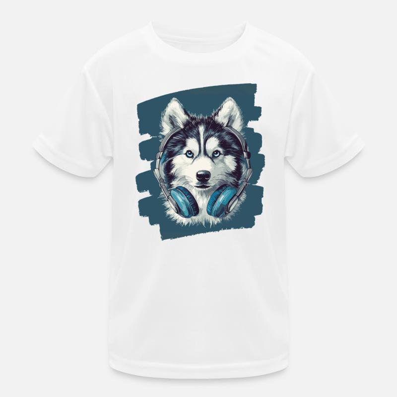 Pomsky Kinder Funktions-T-Shirt