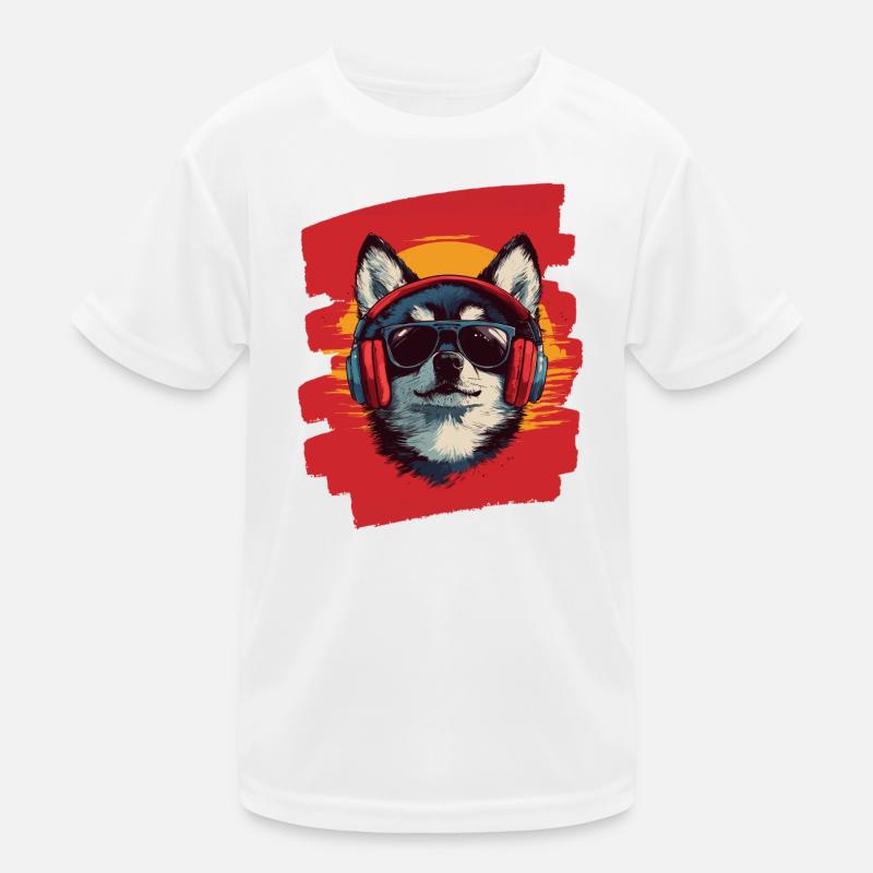 Pomsky Kinder Funktions-T-Shirt