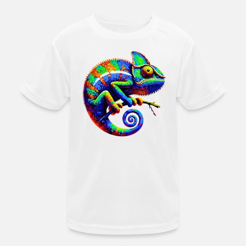 Chamäleon Kinder Funktions-T-Shirt