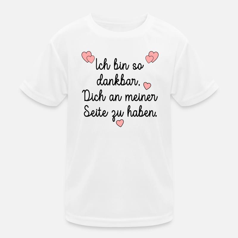 DANKBARKEIT WERTSCHÄTZUNG HERZ Kinder Funktions-T-Shirt