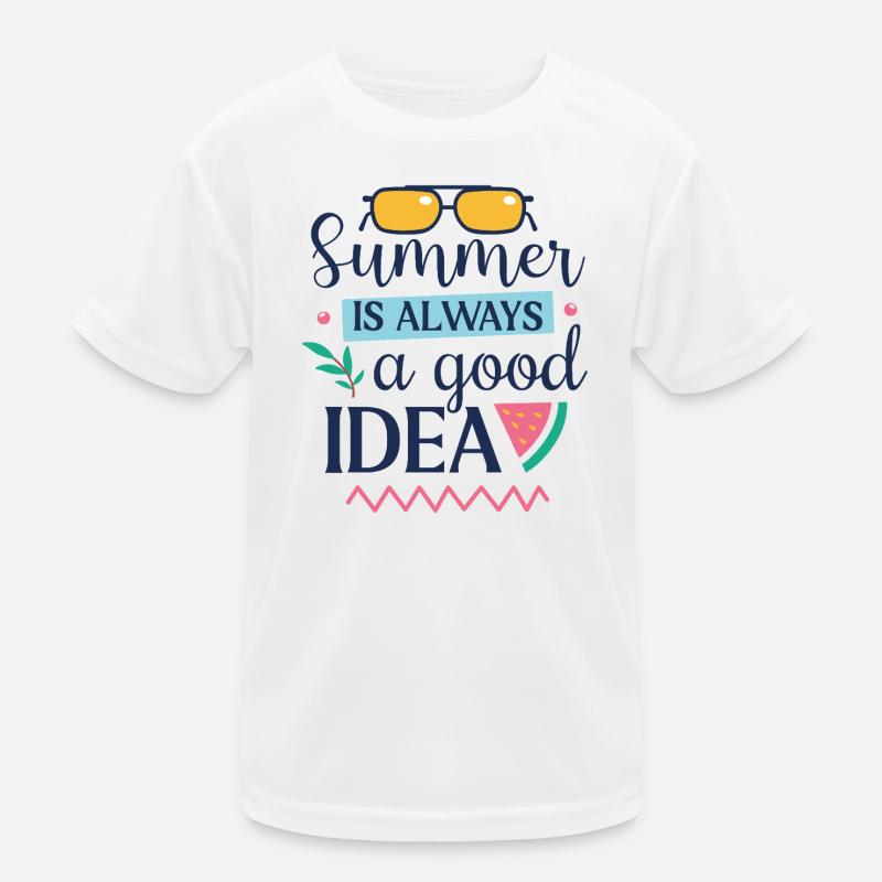 Summer is Always a Good Idea Kids Functional T-Shirt