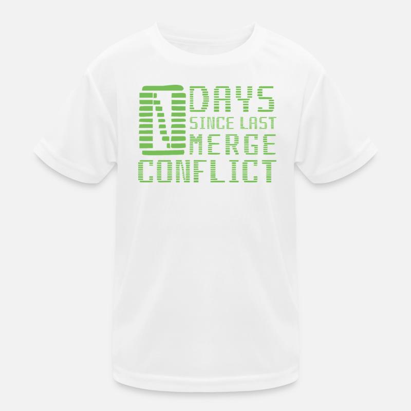 Merge Conflict Software Developer Entwickler Geek Kids Functional T-Shirt