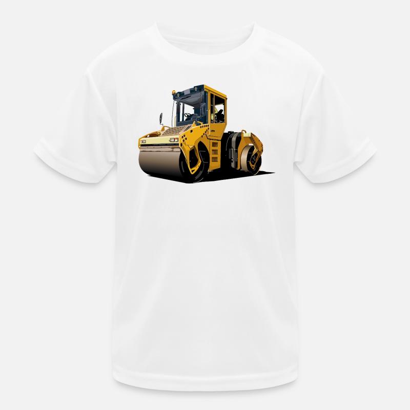 Strassenwalze Kinder Funktions-T-Shirt