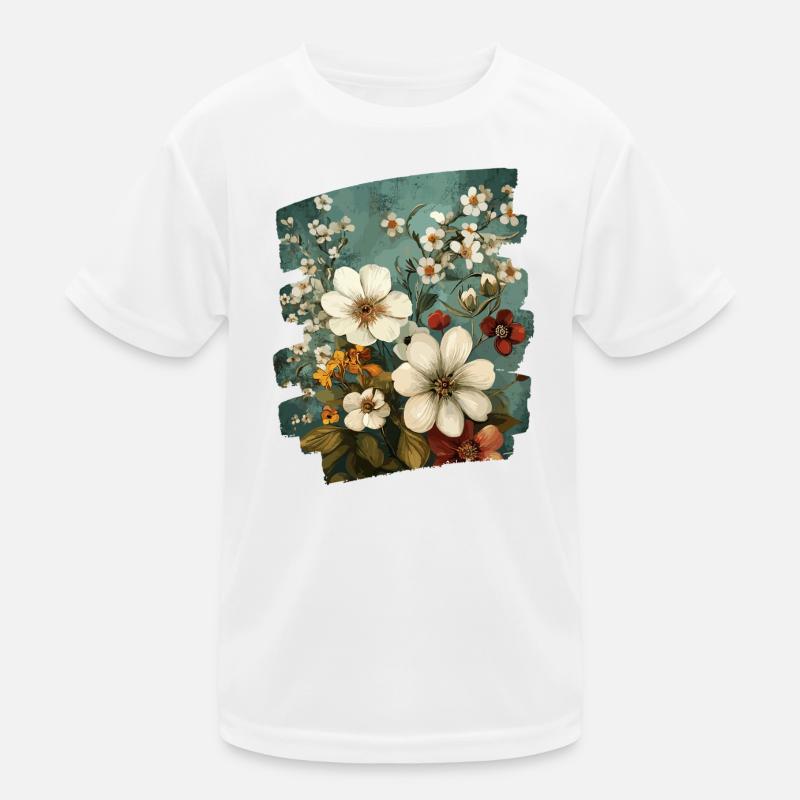 Printemps Printemps Début Fleur Fleurs T-shirt sport Enfant