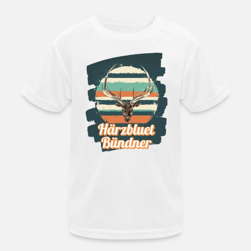 Härzbluetbündner Graubünden Suisse T-shirt sport Enfant