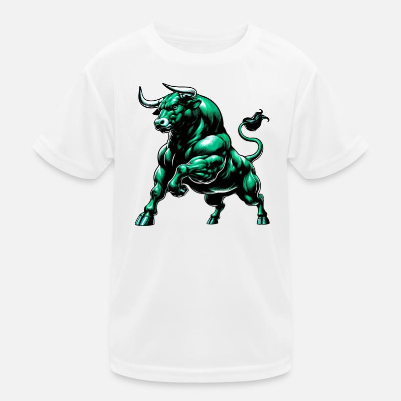 Stier Kinder Funktions-T-Shirt