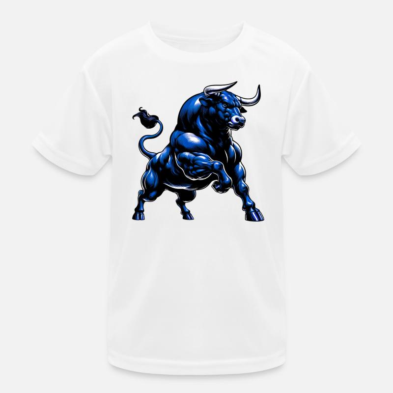 Stier Kinder Funktions-T-Shirt