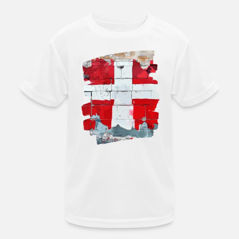 Drapeau du Danemark Dannebrog T-shirt sport Enfant
