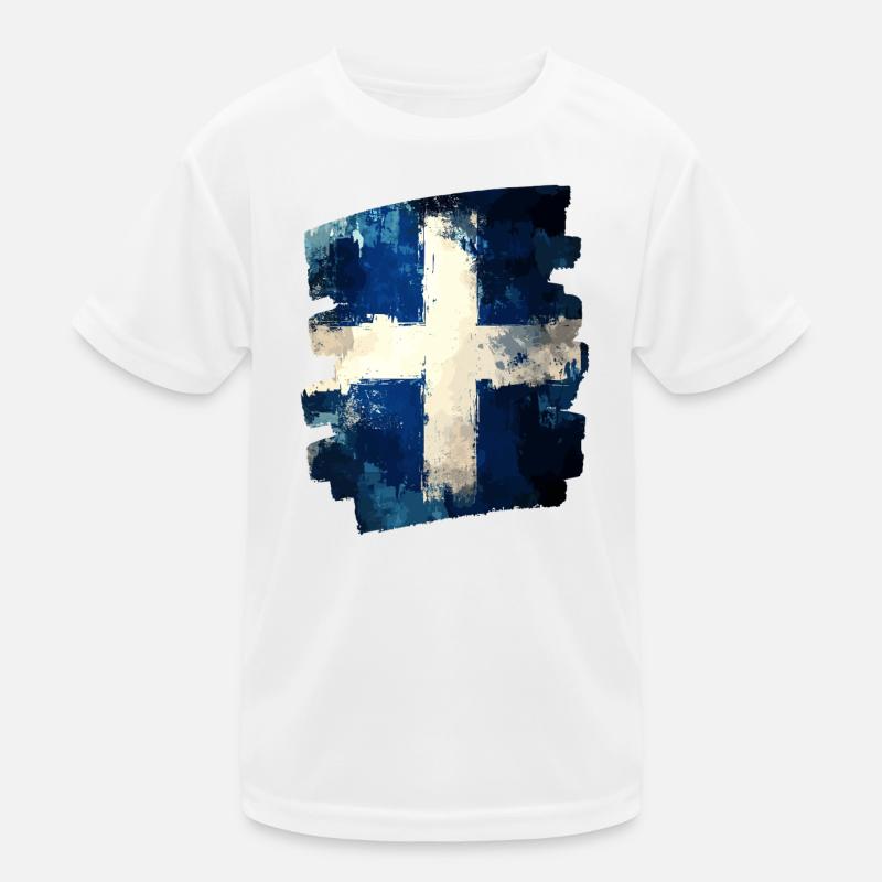 Finnish flag Finland Kids Functional T-Shirt