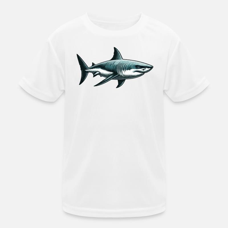 Great white shark Kids Functional T-Shirt