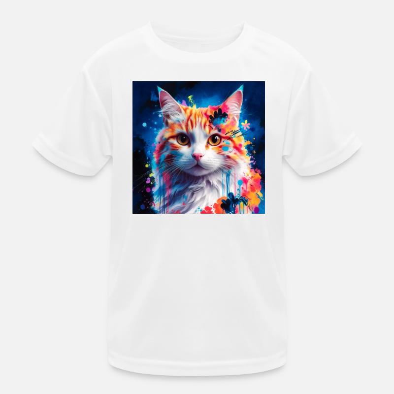 Artful cat Kids Functional T-Shirt