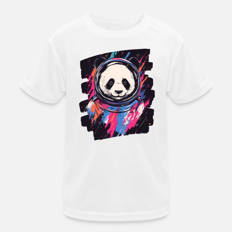 Panda Astronaut Kinder Funktions-T-Shirt