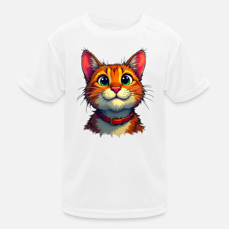 Süße Katze Kinder Funktions-T-Shirt