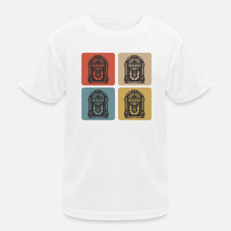 Retro Jukebox Style Kinder Funktions-T-Shirt