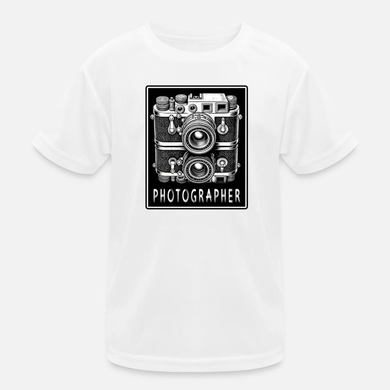 Vintage Kamera Kinder Funktions-T-Shirt