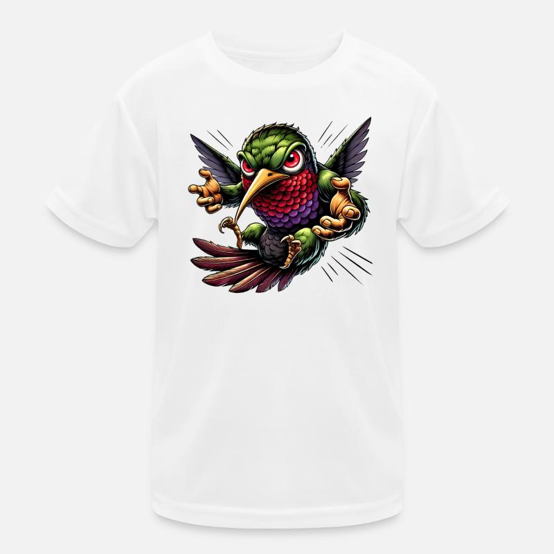 Hummingbird Design Kids Functional T-Shirt