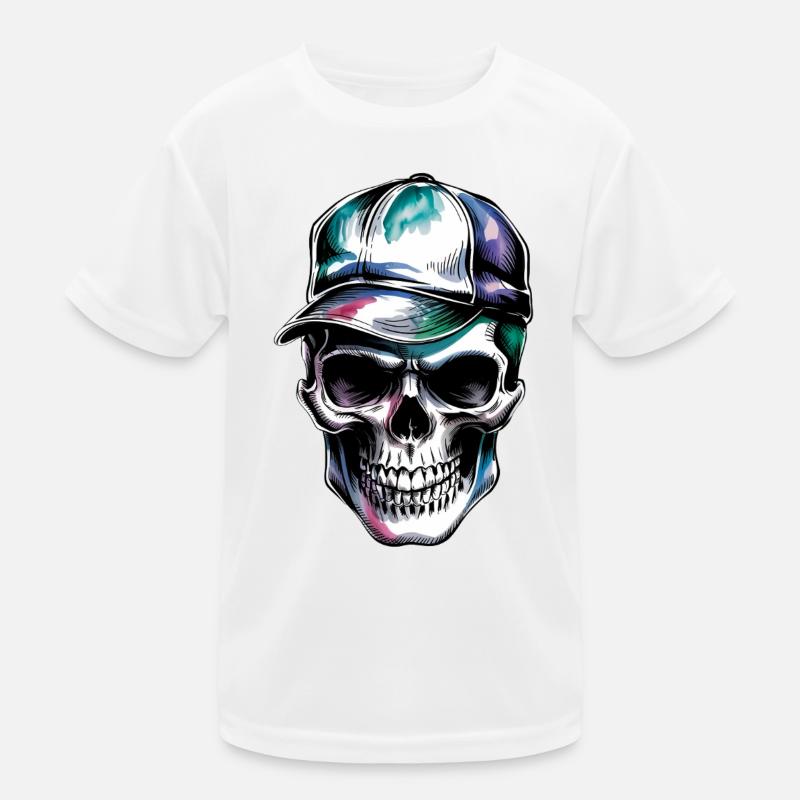 Crâne avec capuchon T-shirt sport Enfant
